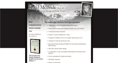 Desktop Screenshot of karylmcbridephd.com