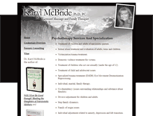 Tablet Screenshot of karylmcbridephd.com